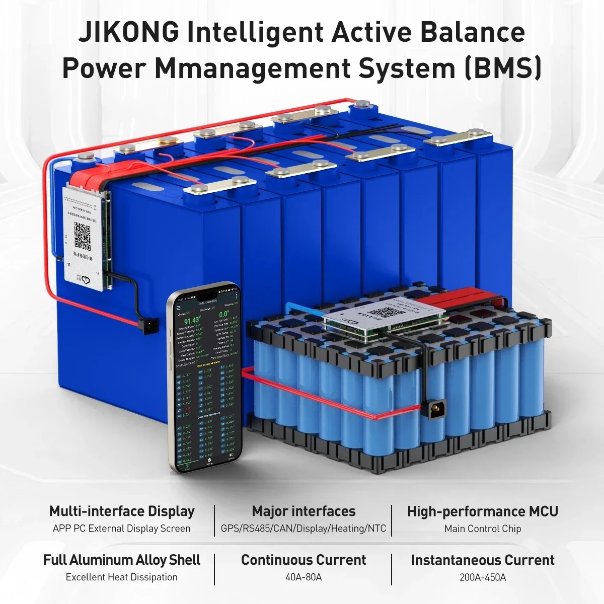 JKスマートBMS 4S-24S LiFePo4 Li-io - Smart Bms 24S 200A Bluetooth Lifepo4 のレビューと価格